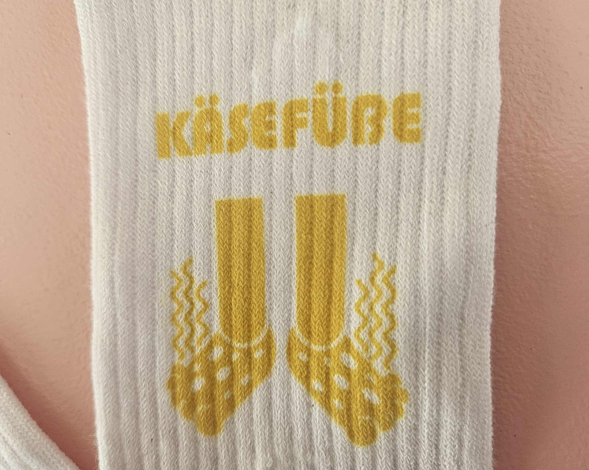 Käsefüße-sokker i lilla og gul - Billede 4