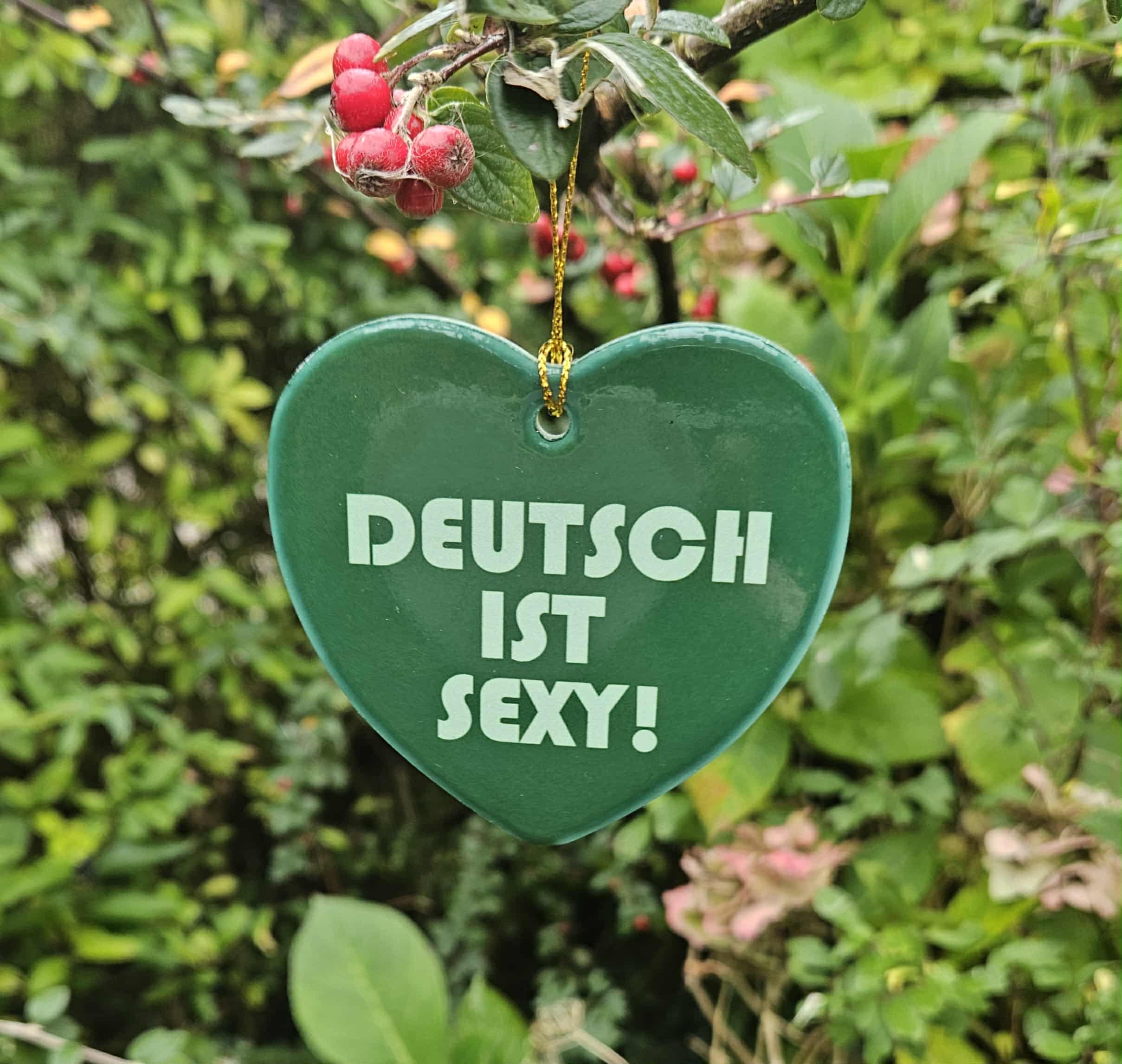 Deutsch ist sexy-keramikhjerte - Billede 9