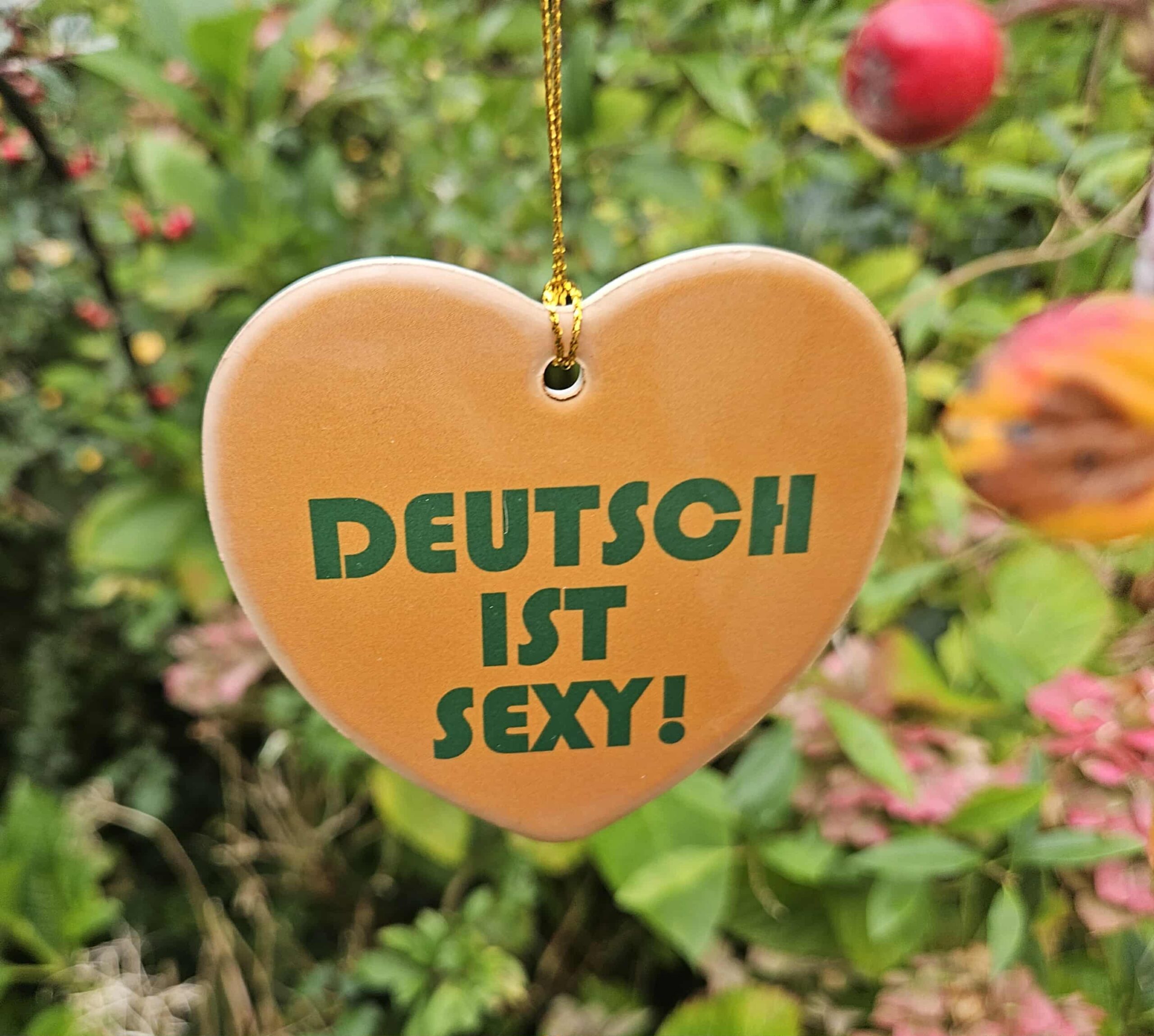 Deutsch ist sexy-keramikhjerte - Billede 8