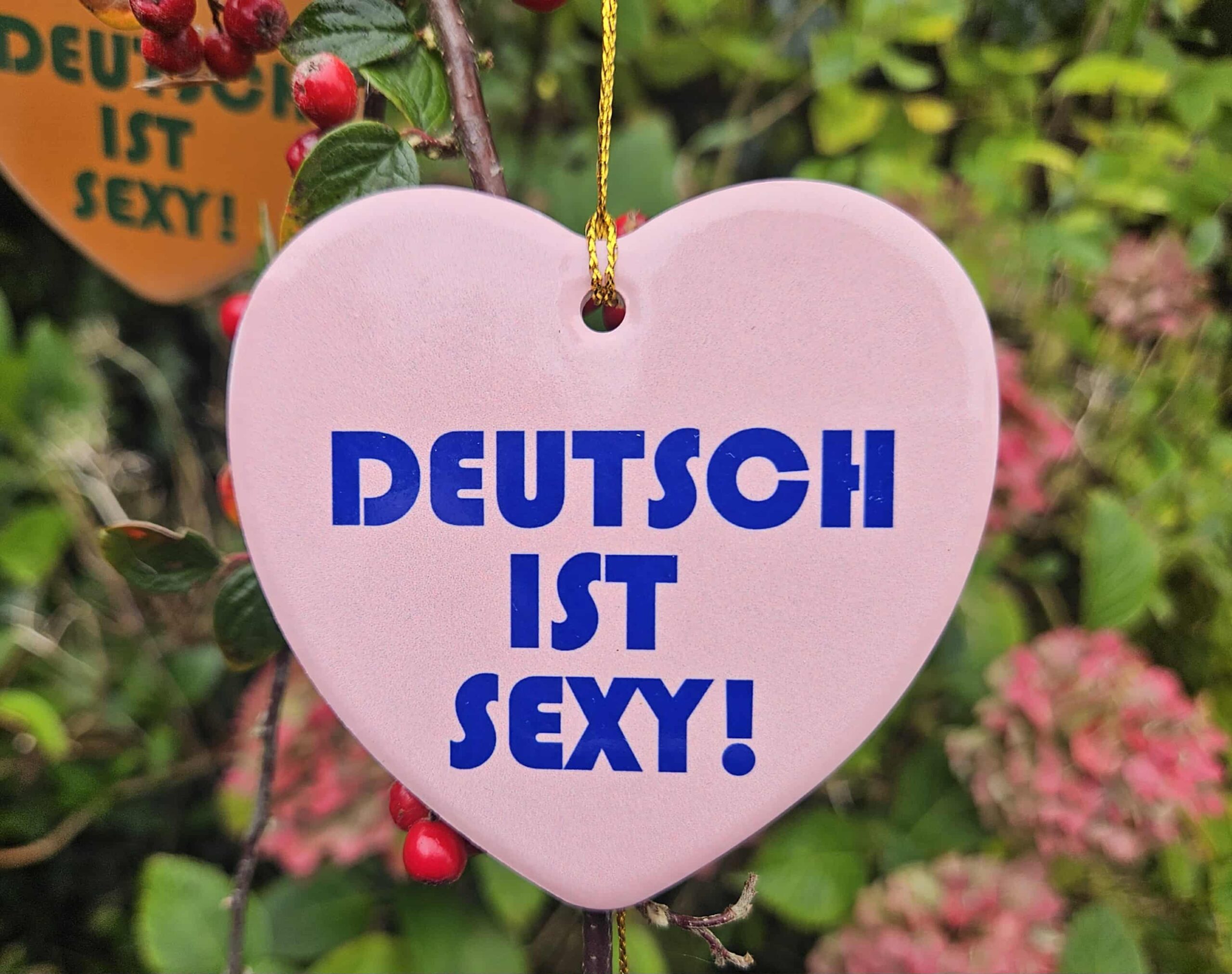 Deutsch ist sexy-keramikhjerte - Billede 10