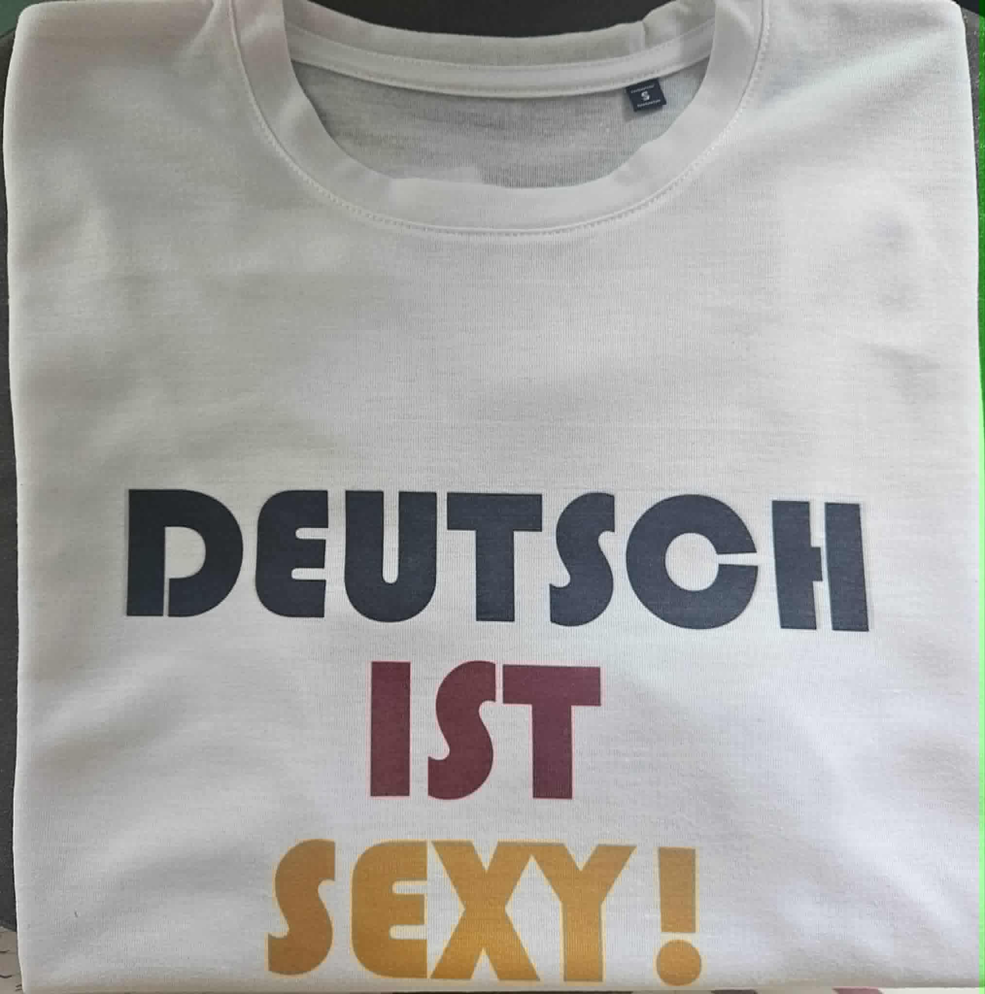 DEUTSCH IST SEXY HVID T-SHIRT